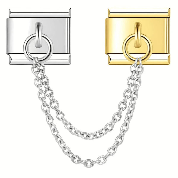 Sterling Silver and Gold Chain | Pendant